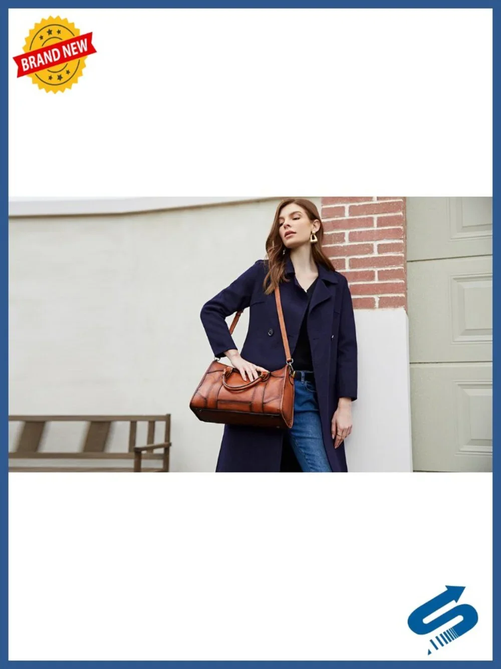 Genuine Leather Tote Shoulder Satchel Crossbody Bag for Women